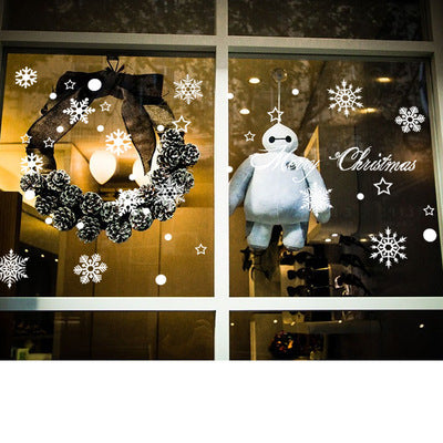 Pegatina Navideña de Copo de Nieve Removible para Vidrio - Image 3