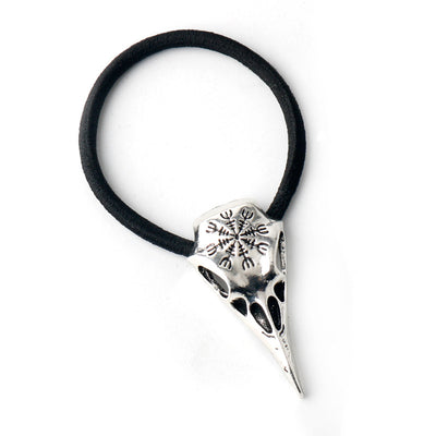 Collar Vikingo Cuerda con Símbolo Cráneo de Cuervo Retro - Image 8