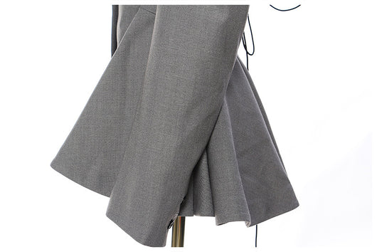 Blazer Elegante Cintura Ajustada con Dobladillo Floral Backless - Image 13