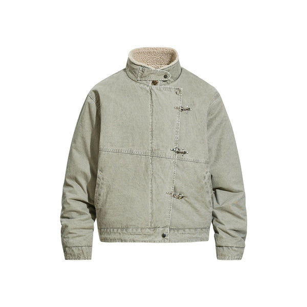 Abrigo de Algodón para Hombre con Diseño Locomotora