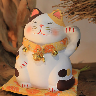 Gato de la Suerte Japonés - Decoración Cerámica Maneki-neko para el Hogar - Image 7