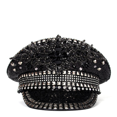 Gorra Plana Azul Marino Elegante con Visera Estructurada - Image 8