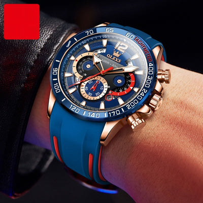 Reloj Inteligente de Banda Silicona con Luz Nocturna para Hombre