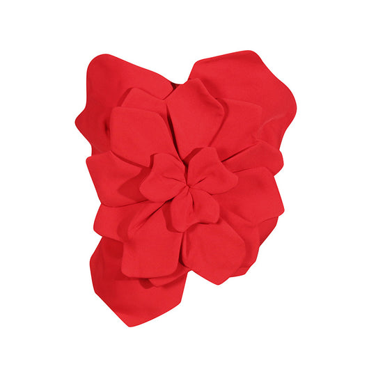 Top Tubo Backless con Flores 3D - Image 5