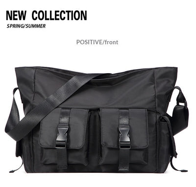 Bolsa Crossbody de Lona Utilitaria Estilo Japonés para Hombre - Image 14