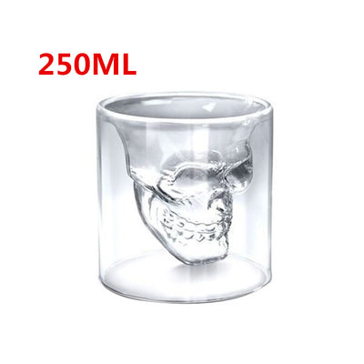 Vaso de Cristal Doble Transparente con Diseño Calavera - Image 17