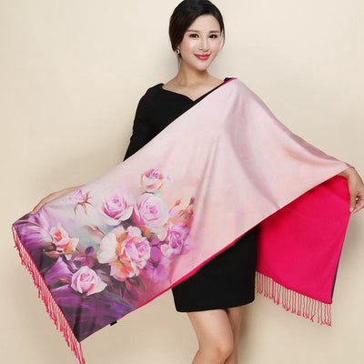 Pashmina de Seda Larga - Chal Elegante Versátil - Image 3