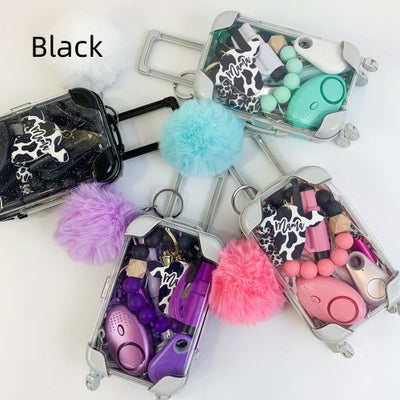 Maleta Miniatura con Estampado de Vaca - Llavero Decorativo - Image 6