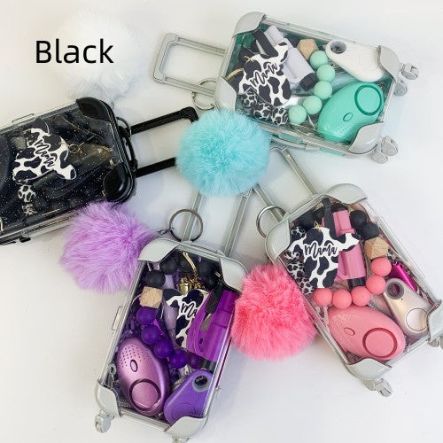 Maleta Miniatura con Estampado de Vaca - Llavero Decorativo - Image 6
