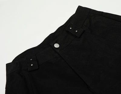Pantalones Deportivos con Diseño Geométrico y Remaches de Moda Urbana - Image 6