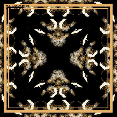 Pañuelo de Seda Satinado con Estampado Digital - Image 8