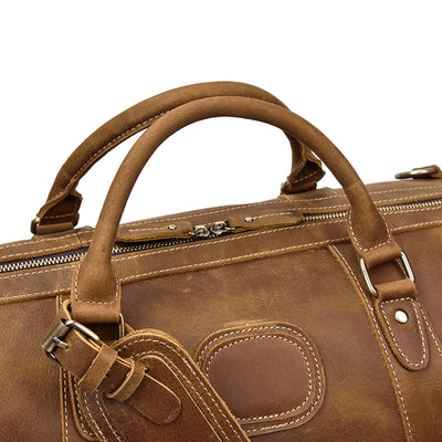 Bolsa de Viaje Grande en Cuero Crazy Horse - Capacidad Máxima - Image 28