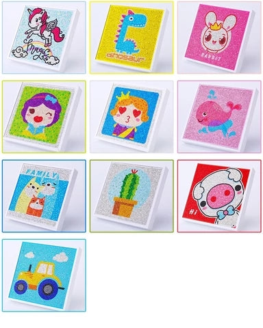 Pintura de Diamantes Infantil Completa - Kit DIY Manual