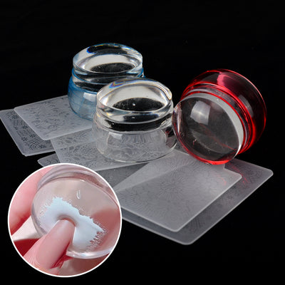 Sello de Transferencia para Uñas Transparente Tricolor - Image 11