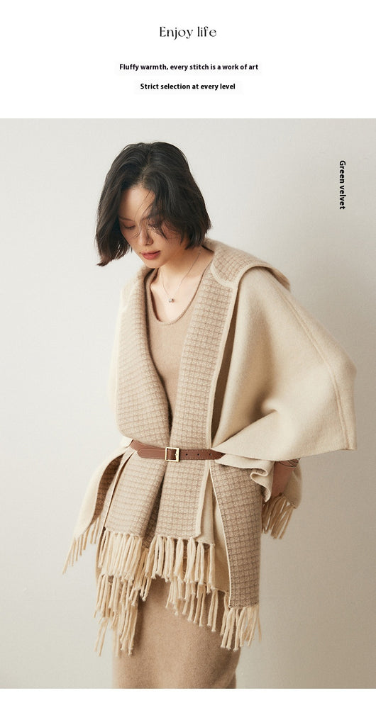 Capa Poncho con Capucha y Aislamiento de Aire Engrosado - Image 16