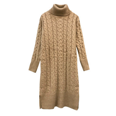 Vestido Suéter Holgado Cuello Alto - Image 8
