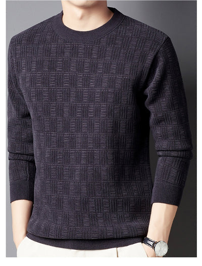 Suéter Grueso de Lana Jacquard con Forro Polar para Hombre - Image 22