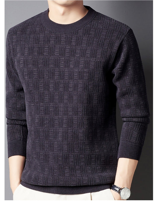 Suéter Grueso de Lana Jacquard con Forro Polar para Hombre - Image 22