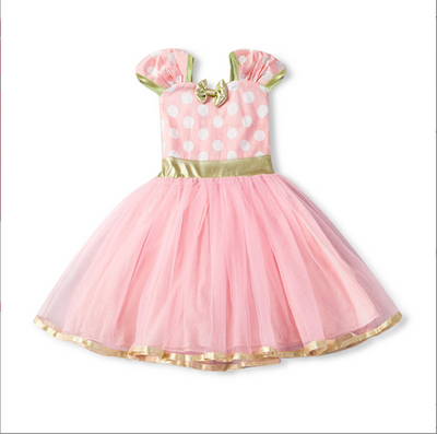 Vestido Princesa sin Mangas con Lunares y Moño - Image 21