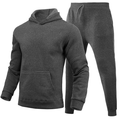 Sudadera Hoodie Slim Fit de Color Sólido para Hombre - Image 24