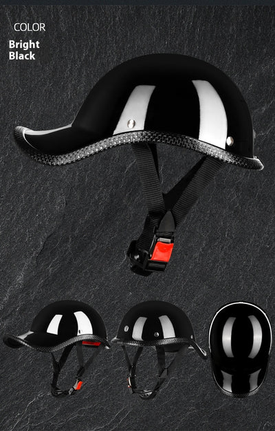 Casco Retro Eléctrico con Batería para Motocicleta - Protección de Seguridad Media - Image 25