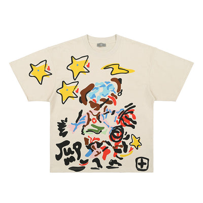 Playera Unisex Estampado Graffiti Stars - Diseño Urbano Casual - Image 11