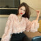 Cardigan Corto Peludo con Flecos