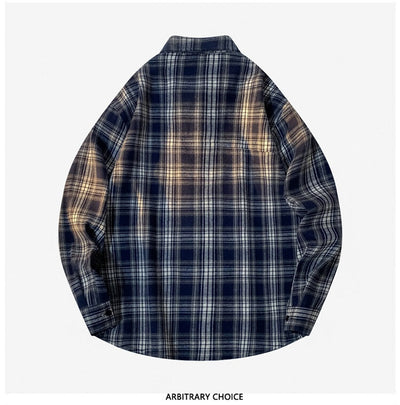 Camisa-Chaqueta Casual de Cuadros para Hombre - Image 25