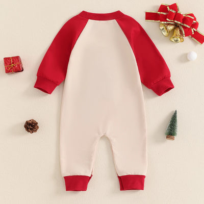 Mameluco Navideño Estilo Occidental para Bebé con Bordados y Combinación de Colores - Image 2