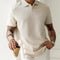 Polo Casual de Manga Corta con Textura para Hombre