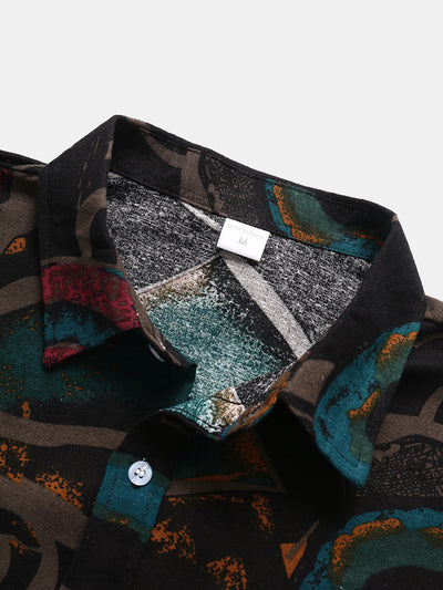 Camisa Casual Estampada de Manga Corta para Hombre - Image 15