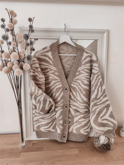 Cardigan de Leopardo Grueso para Primavera y Otoño - Image 8
