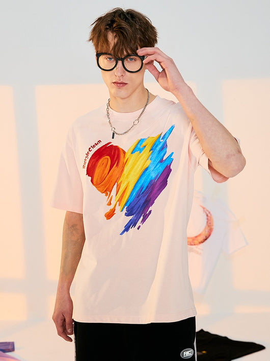 Camiseta Manga Corta Arcoíris Amor - Diseño Payaso Graffiti - Image 2