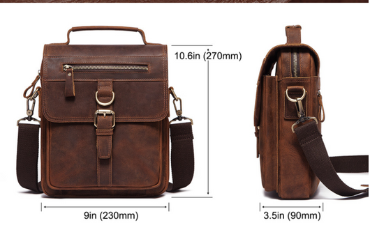 Bolso de Cuero Vintage para Hombre con Gran Capacidad - Image 6