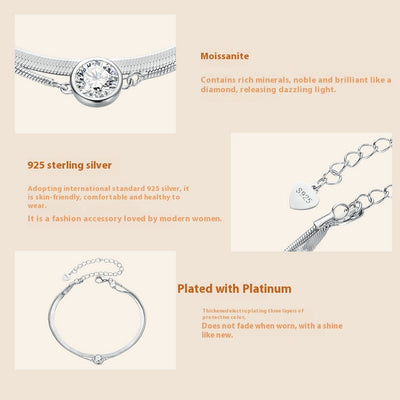 Pulsera de Moissanita Brillante Doble Capa 50 Puntos - Image 10
