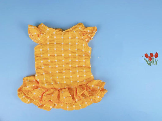 Falda Elegante para Mascotas con Diseño Cuadros y Encaje - Image 7