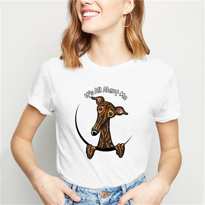 Playera Estampada con Perros Lindos - Tendencia Unisex