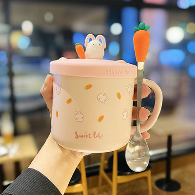 Taza Térmica con Cuchara y Tapa - Diseño Corazón Adorable para Niña - Image 9
