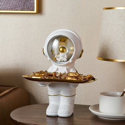 Bandeja Decorativa Astronauta Lujo - Organizador de Entrada con Diseño Moderno