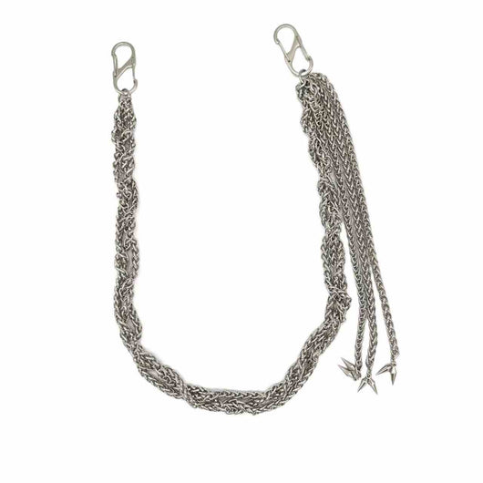 Accesorio Cremallera Metal con Borla Estilo Punk & Rock