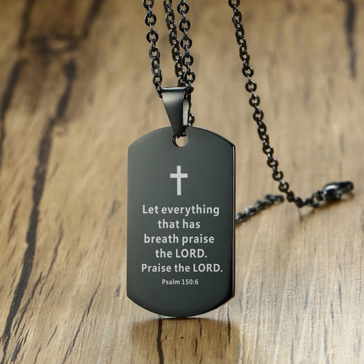 Collar Cadena Acero Inoxidable con Dije Biblia para Hombre y Adolescente - Image 68