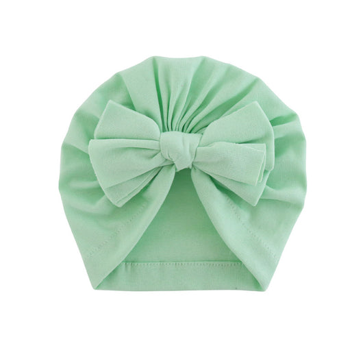 Turbante con Capucha y Moño - Gorro Elegante de Color Liso - Image 10