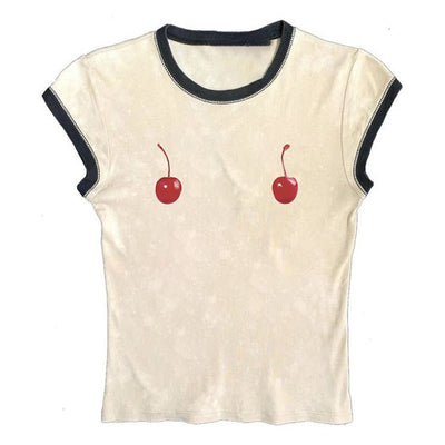 Camiseta Niña Estampado Cereza Sin Mangas Estilo Urbano - Image 17