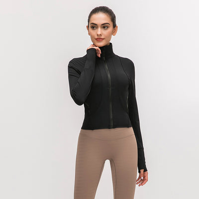 Chaqueta Deportiva para Yoga con Cuello Alto y Manga Larga - Image 6