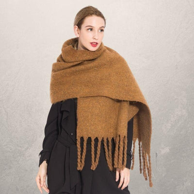 Bufanda Otoño Invierno con Borlas para Mujer - Calidez y Estilo - Image 6