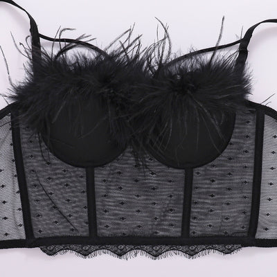 Camiseta de Encaje y Malla Calada para Mujer - Image 17