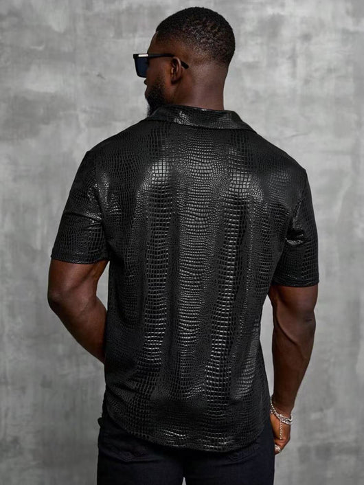 Camisa Casual Retro para Hombre con Cuello Solapa - Image 13