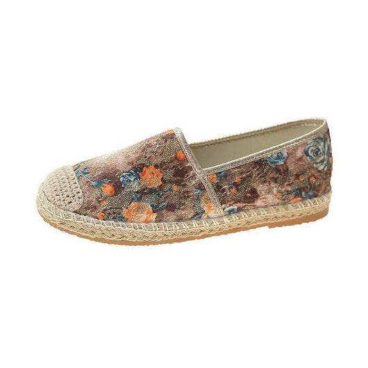 Zapatos Estilo Pescador con Estampado de Hierba para Mujer - Suela Plana - Image 17
