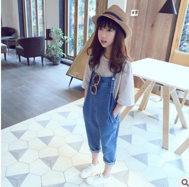Overol Harem Casual Infantil de Moda Simple - Image 5