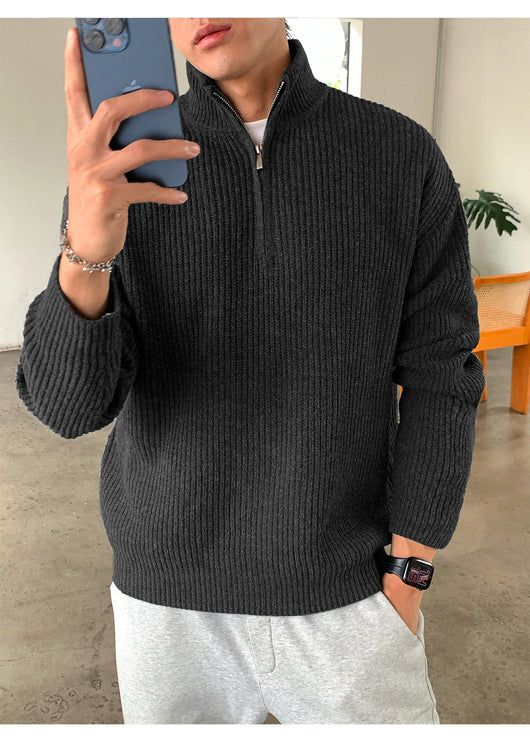 Suéter Cuello Alto con Cierre de Hombre para Otoño Invierno - Image 14